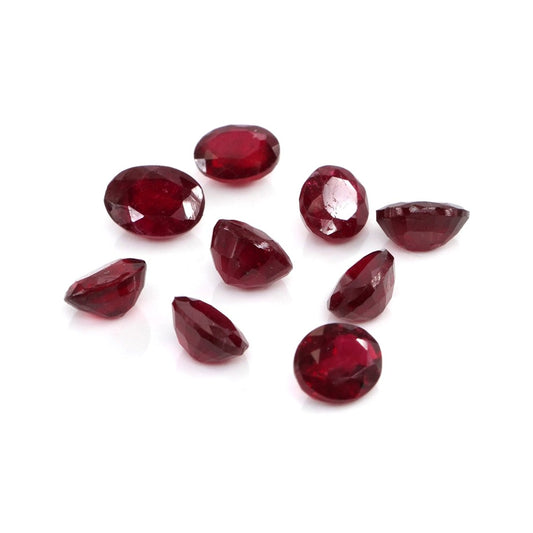 Natural Bangkok Ruby Calibrated Ovals | 5x6mm & 6x7mm