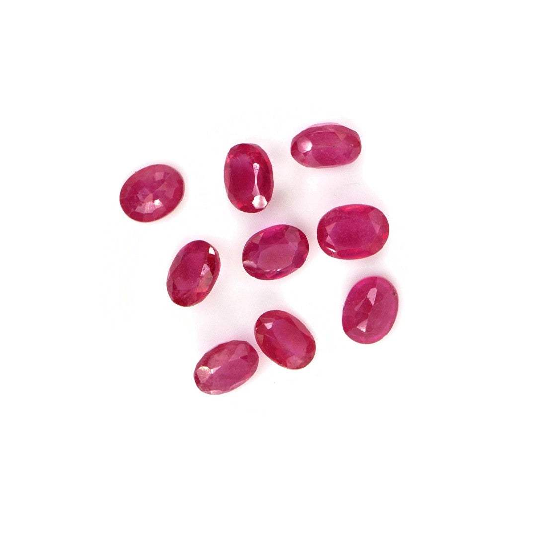 Natural Bangkok Ruby Calibrated Ovals | 5x6mm & 6x7mm