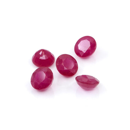 Natural Bangkok Ruby Calibrated Rounds | 7mm & 8mm
