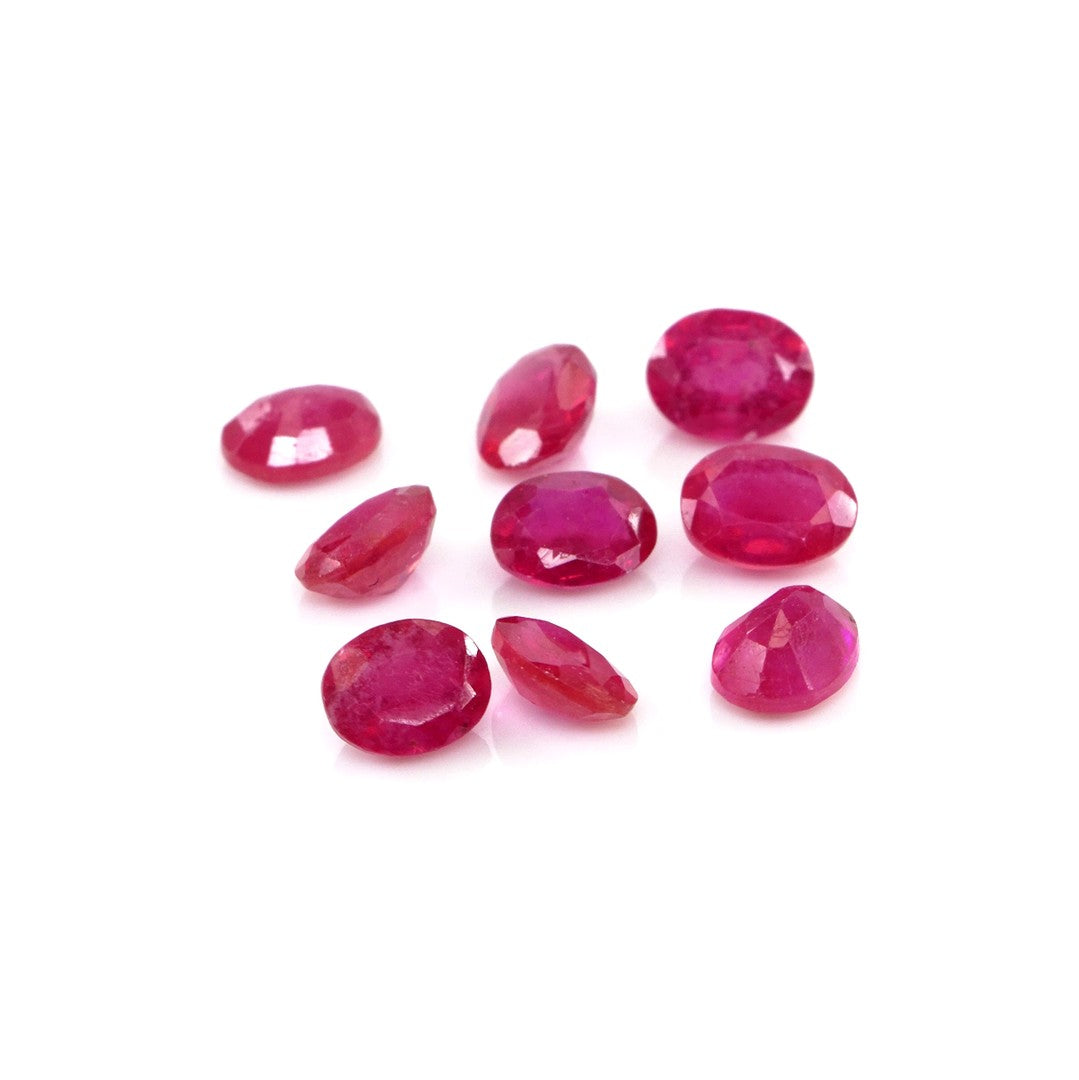 Natural Bangkok Ruby Calibrated Ovals | 5x6mm & 6x7mm