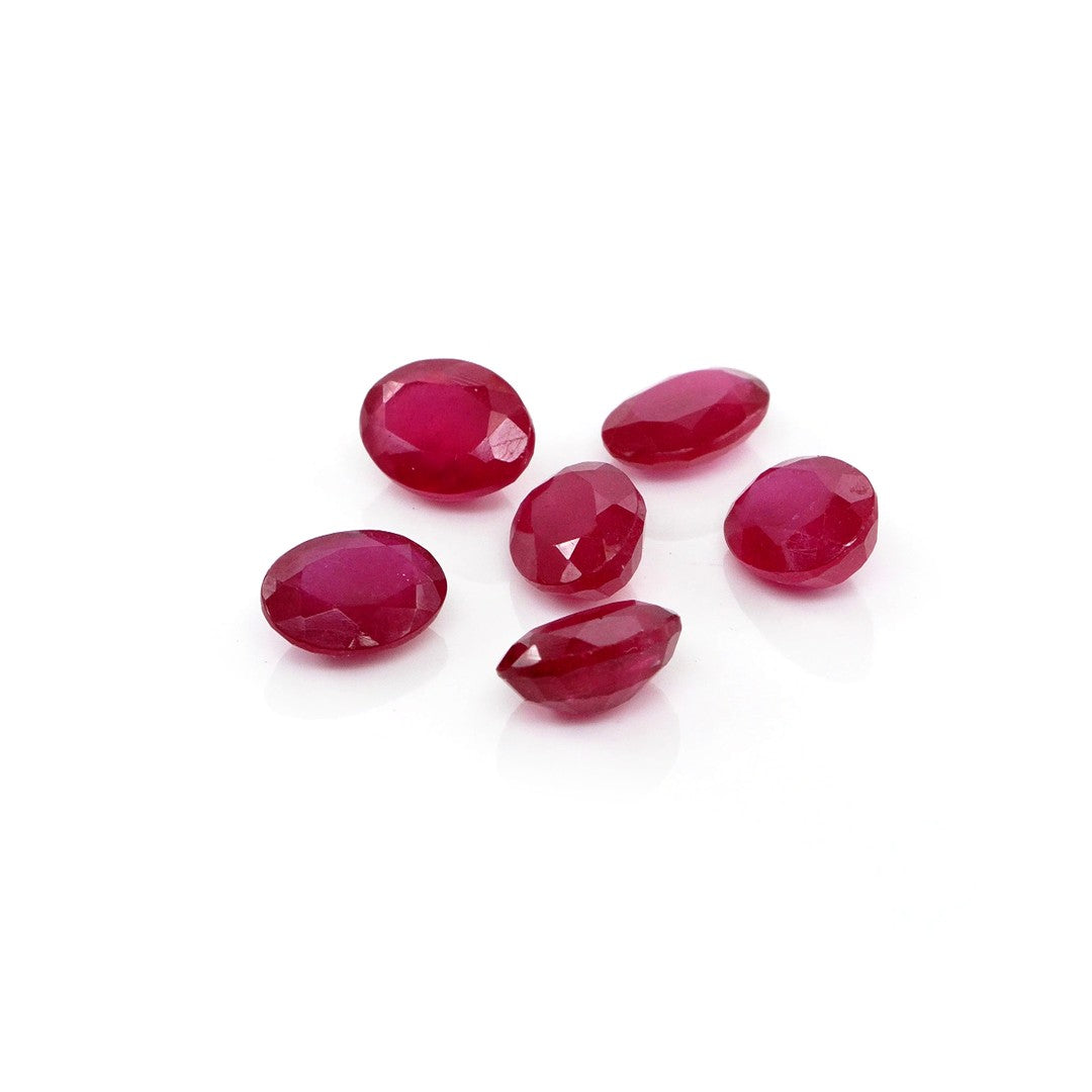 Natural Bangkok Ruby Calibrated Ovals | 5x7mm & 6x8mm