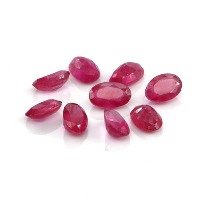 Natural Bangkok Ruby Calibrated Ovals | 2x4mm