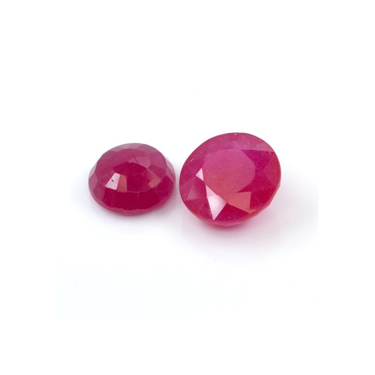 Natural Bangkok Ruby Calibrated Rounds | 14mm & 15mm