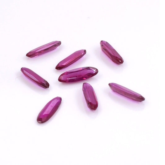 Natural Bangkok Ruby Calibrated Long Ovals | 8x2.5mm & 10x4.5mm