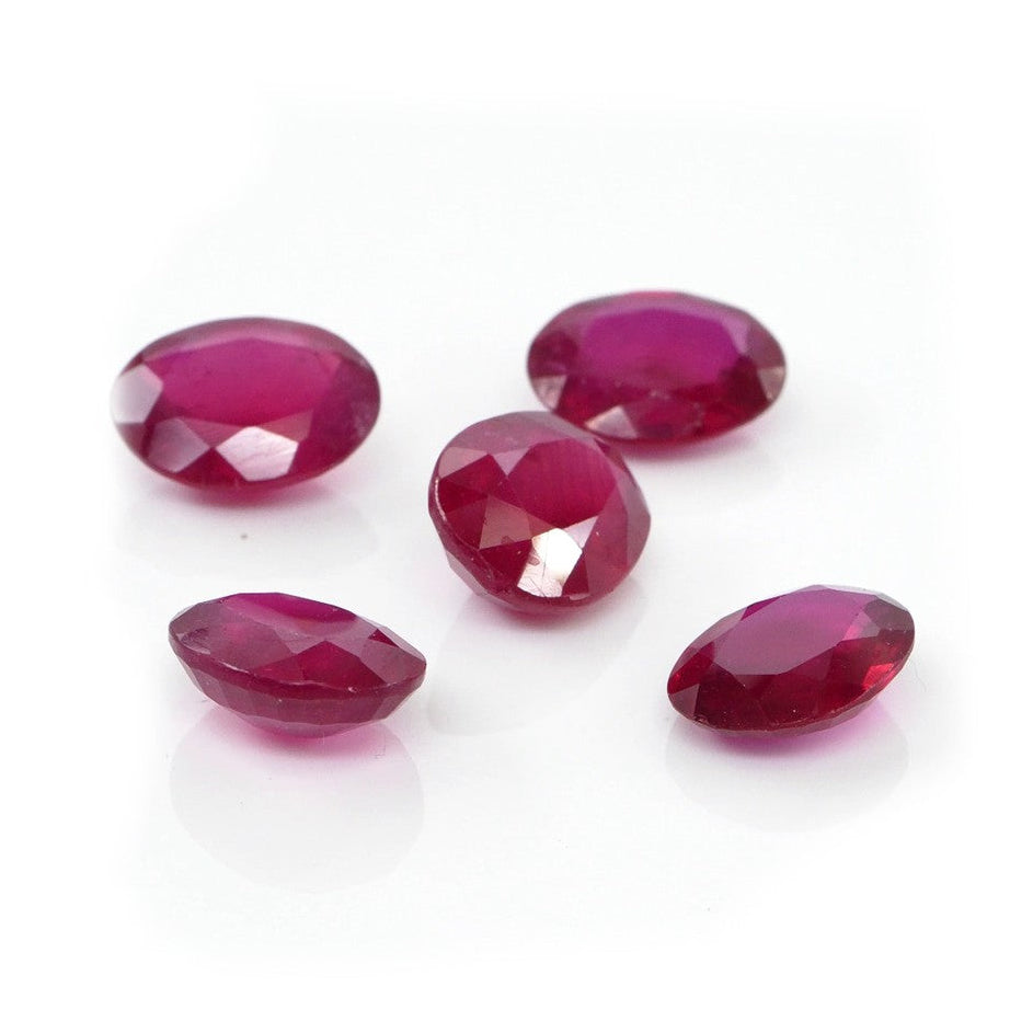 Natural Bangkok Ruby Calibrated Ovals | 7x9mm & 8x10mm