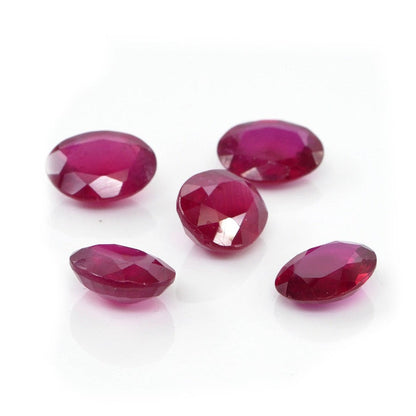 Natural Bangkok Ruby Calibrated Ovals | 7x9mm & 8x10mm