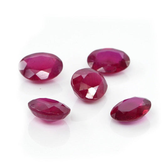 Natural Bangkok Ruby Calibrated Ovals | 7x9mm & 8x10mm