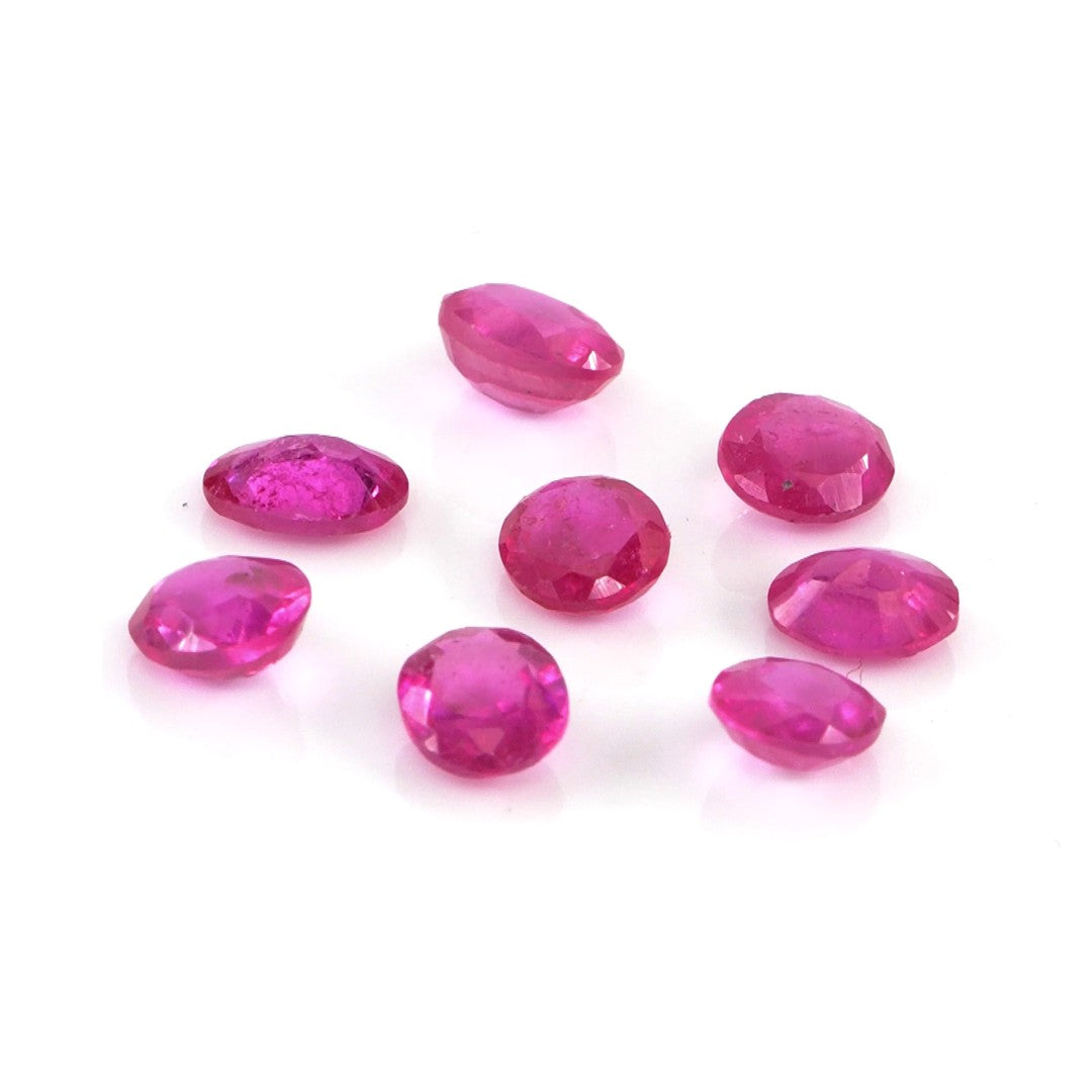 Natural Mozambique Ruby Calibrated Ovals | 5x6mm & 6x7mm
