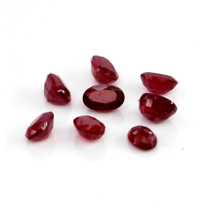 Natural Bangkok Ruby Calibrated Ovals | 3x5mm & 4x6mm