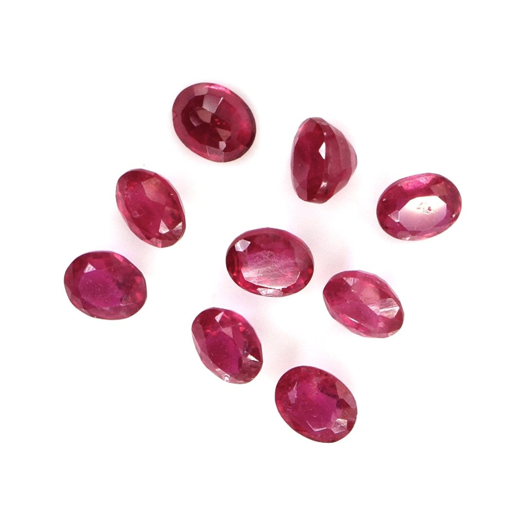 Natural Bangkok Ruby Calibrated Ovals | 3x5mm & 4x6mm