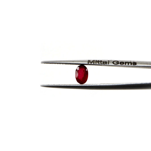 Natural Bangkok Ruby Calibrated Ovals | 2x4mm