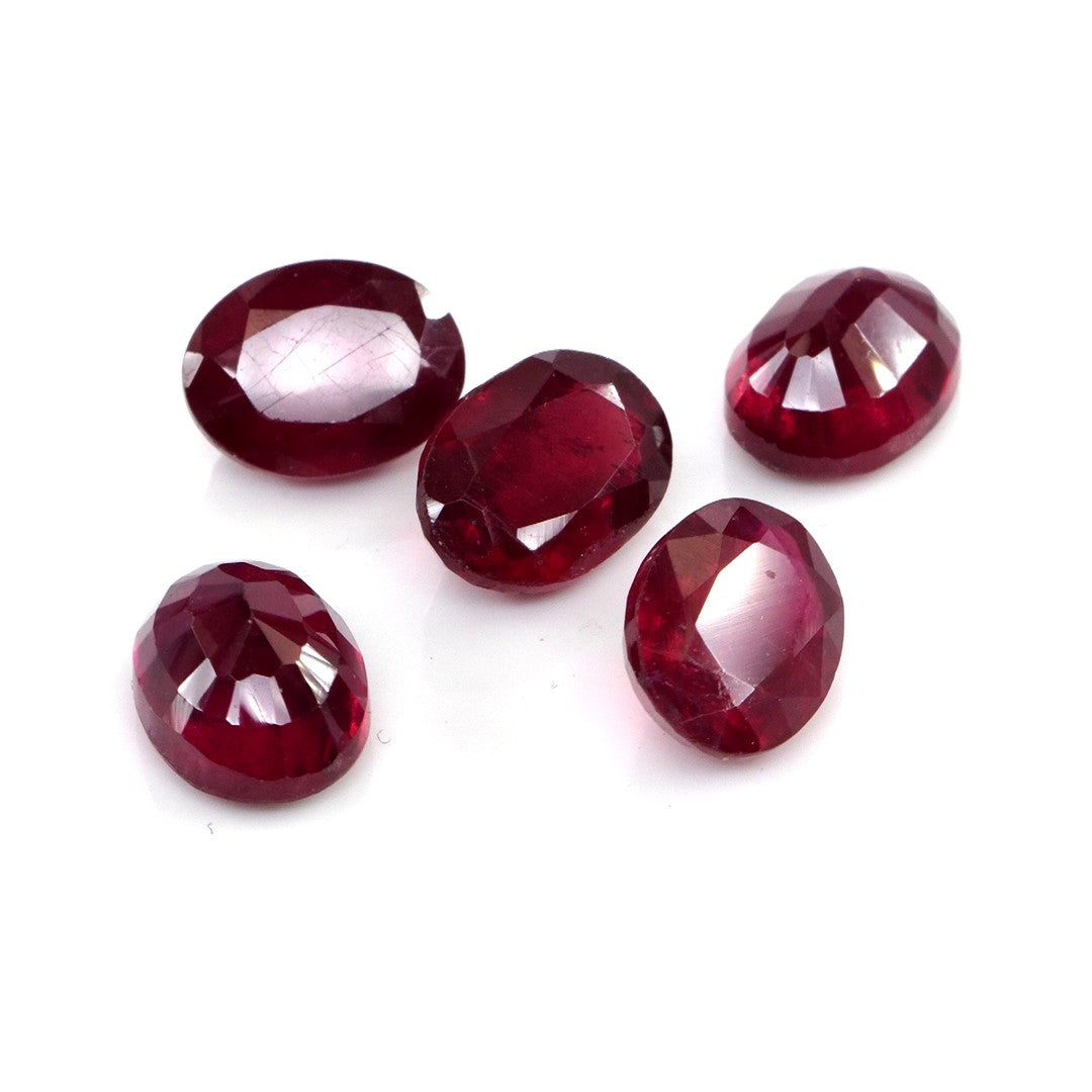 Natural Bangkok Ruby Calibrated Ovals | 5x7mm & 6x8mm
