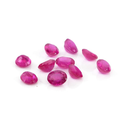 Natural Bangkok Ruby Calibrated Ovals | 3x4mm & 4x5mm