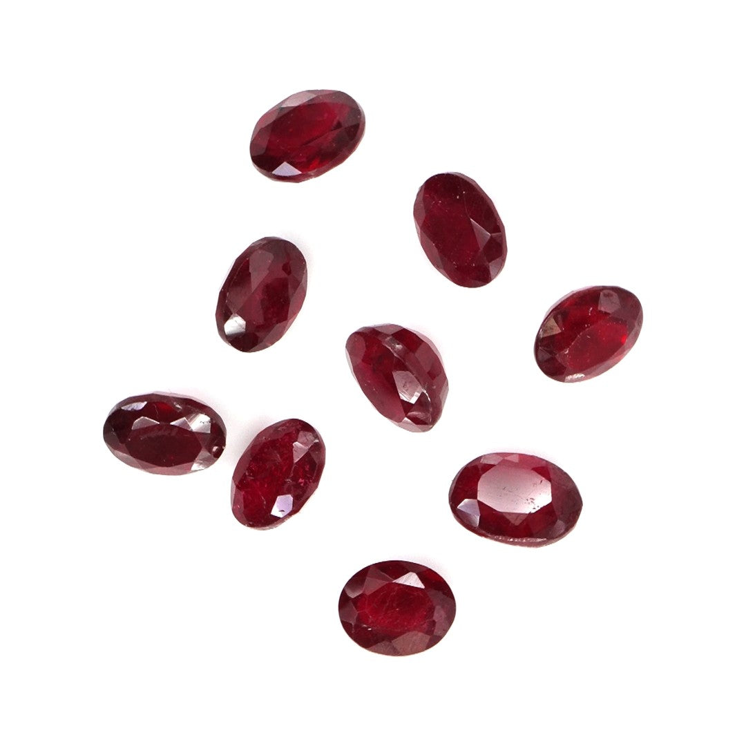 Natural Bangkok Ruby Calibrated Ovals | 5x6mm & 6x7mm