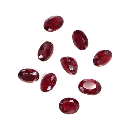 Natural Bangkok Ruby Calibrated Ovals | 5x6mm & 6x7mm