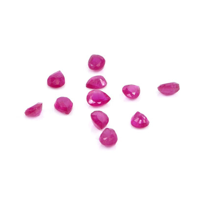 Natural Bangkok Ruby Calibrated Pears | 3x4mm & 4x5mm