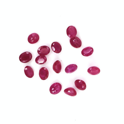 Natural Bangkok Ruby Calibrated Ovals | 3x4mm & 4x5mm