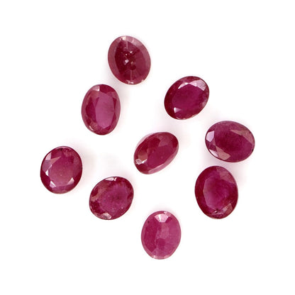 Natural Bangkok Ruby Calibrated Ovals | 5x6mm & 6x7mm