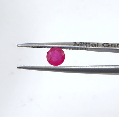 Natural Bangkok Ruby Calibrated Rounds | 4mm & 5mm