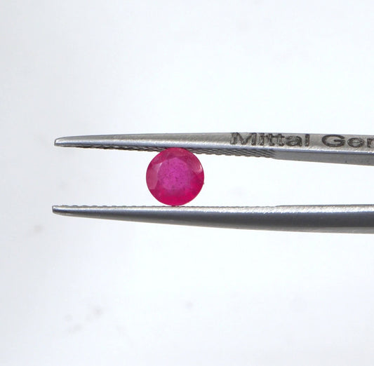 Natural Bangkok Ruby Calibrated Rounds | 4mm & 5mm