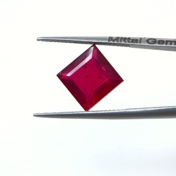 Natural Bangkok Ruby Calibrated Squares | 4.5mm & 5.5mm
