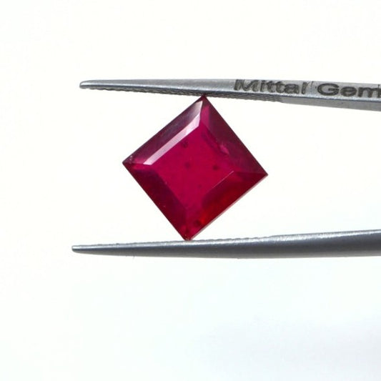 Natural Bangkok Ruby Calibrated Squares | 4.5mm & 5.5mm