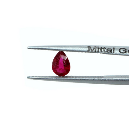 Natural Bangkok Ruby Calibrated Pears | 3x5mm & 4x6mm