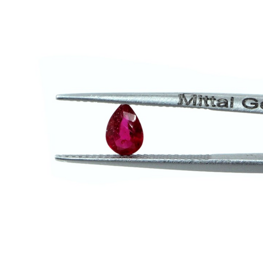Natural Bangkok Ruby Calibrated Pears | 3x5mm & 4x6mm