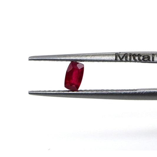 Natural Bangkok Ruby Calibrated Long Cushion | 2x4mm