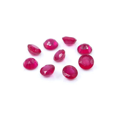 Natural Bangkok Ruby Calibrated Rounds | 4mm & 4.5mm