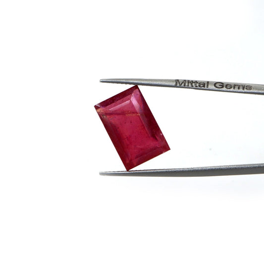 Natural Bangkok Ruby Baguette | 12cts
