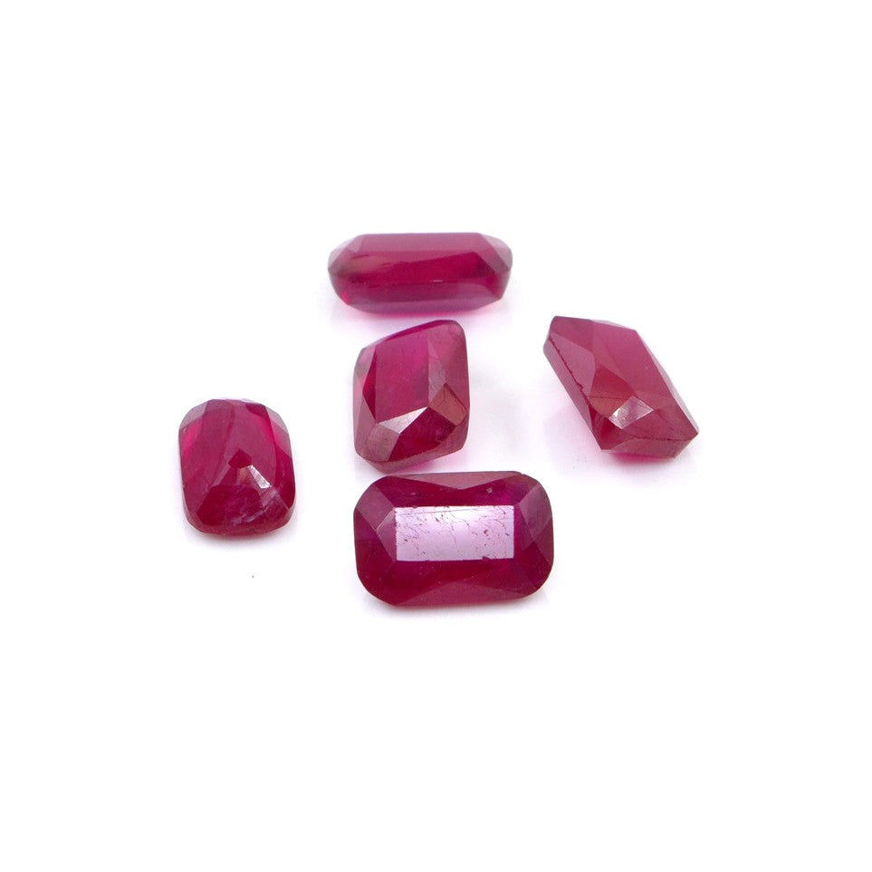 Natural Bangkok Ruby Calibrated Long Cushion | 5x7mm & 6x8mm