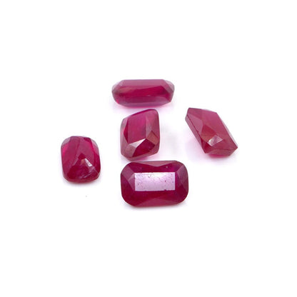 Natural Bangkok Ruby Calibrated Long Cushion | 5x7mm & 6x8mm