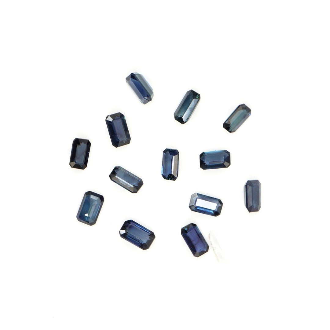 Natural Untreated Blue Sapphire Calibrated Octagons | 3x4mm & 4x5mm
