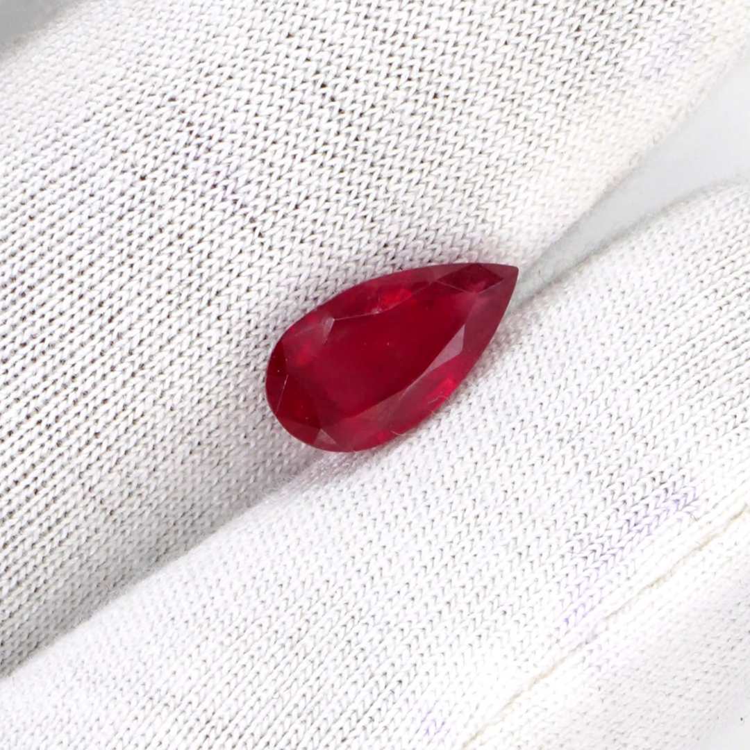 Natural Bangkok Ruby Calibrated Pears | 9x14mm & 10x16mm