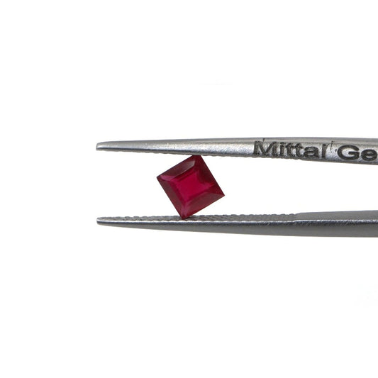 Natural Bangkok Ruby Calibrated Squares | 3mm & 3.5mm