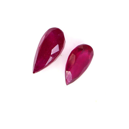 Natural Bangkok Ruby Calibrated Pears | 9x13mm & 10x15mm