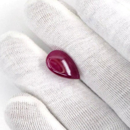 Natural Bangkok Ruby Cabochon Pears | 10.54cts