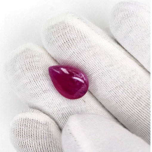 Natural Bangkok Ruby Cabochon Pears | 13.29cts