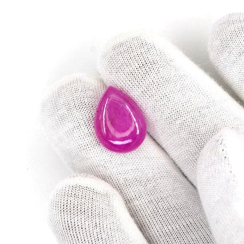 Natural Bangkok Ruby Cabochon Pears | 10.66cts