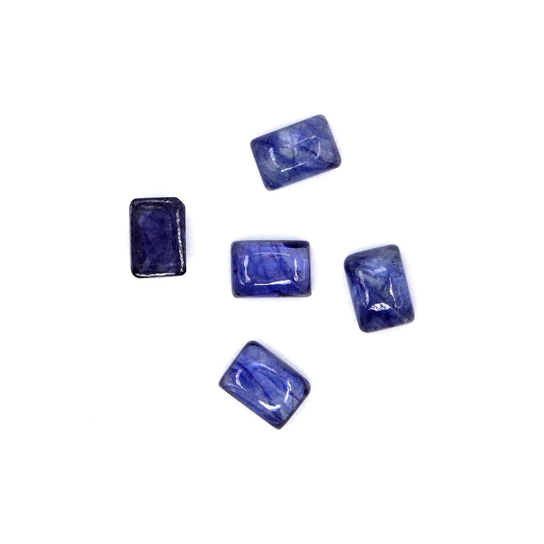 Natural Bangkok Blue Sapphire Calibrated Cabochon Octagons | 5x7mm & 6x8mm