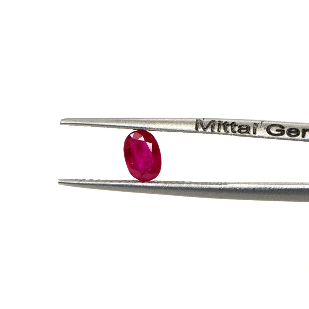 Natural Untreated Mozambique Ruby Calibrated Ovals | 3x5mm & 4x6mm