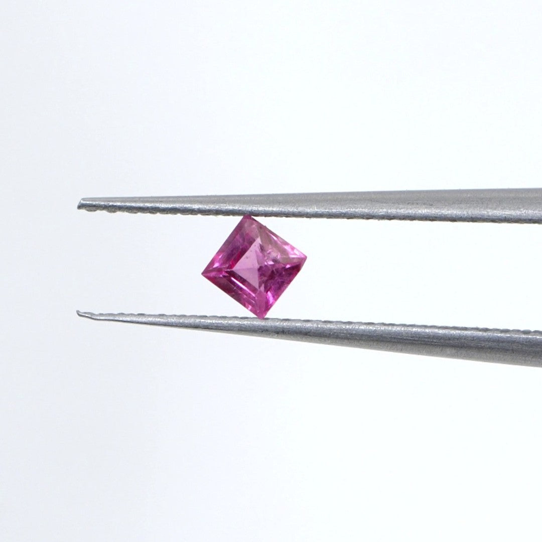 Natural Mozambique Ruby Calibrated Squares | 3mm & 3.5mm
