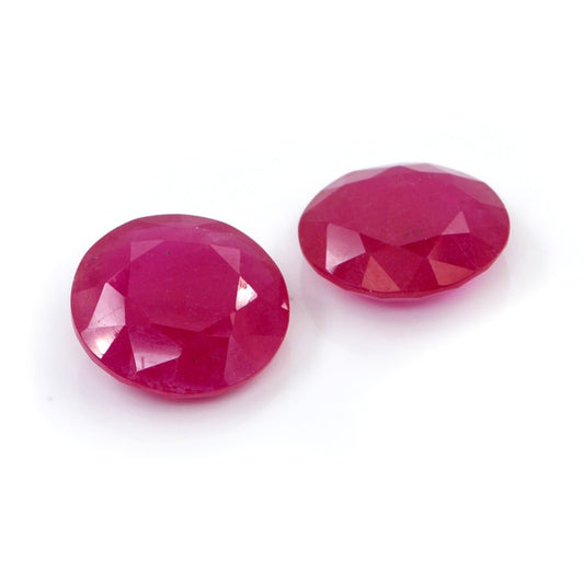 Natural Bangkok Ruby Calibrated Rounds | 16mm & 17mm