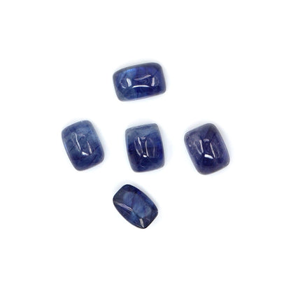 Natural Bangkok Blue sapphire Calibrated Cabochon Long Cushions | 5x7mm & 6x8mm
