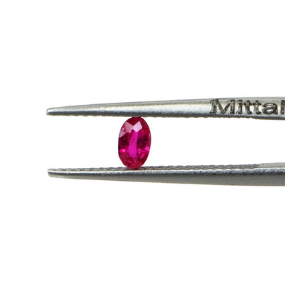Natural Untreated Mozambique Ruby Calibrated Ovals | 3x5mm & 4x6mm
