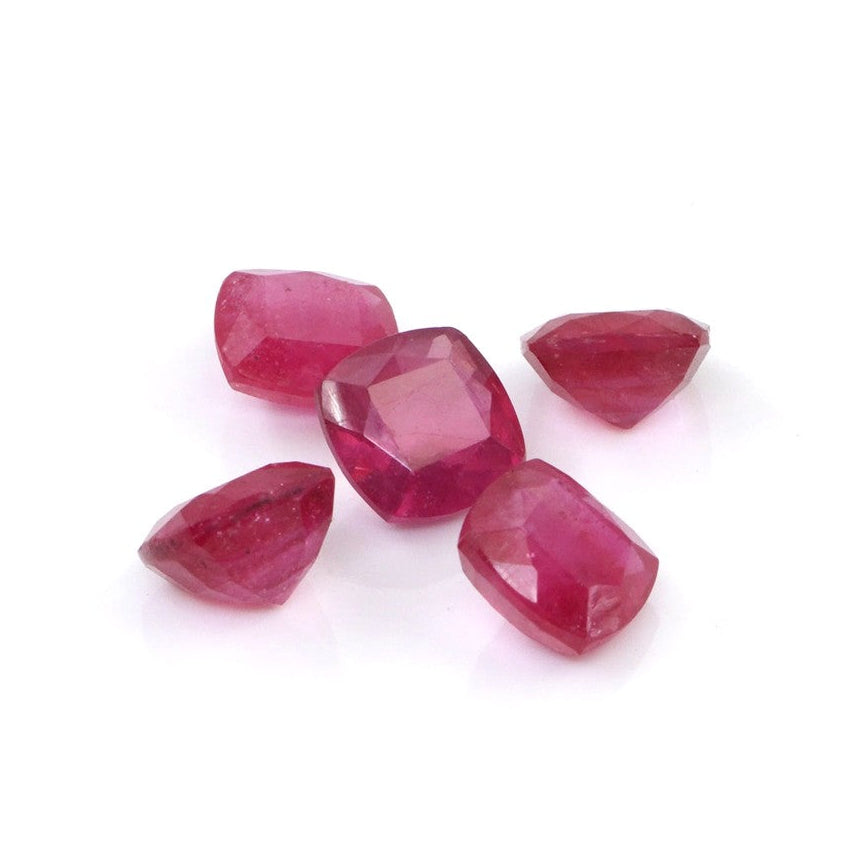 Natural Bangkok Ruby Calibrated Cushions | 6mm & 7mm