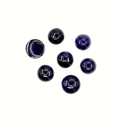 Natural Bangkok Blue Sapphire Calibrated Cabochon Rounds | 7mm & 8mm