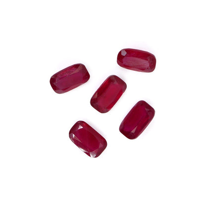 Natural Bangkok Ruby Calibrated Long Cushion | 5x8mm & 6x10mm