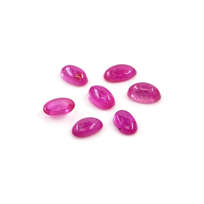 Natural Bangkok Ruby Calibrated Cabochon Ovals | 2x4mm